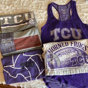 TCU - 5 ladies shirts - Texas Christian University